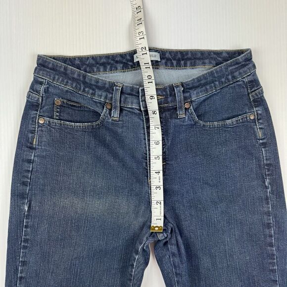 Lee Womens Lower on the Waist Blue Jeans Straight Leg Mid Rise Size 8 - Picture 9 of 11